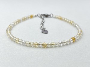 Pulsera de Citrino Facetado, Joyería Delicada con Piedras Preciosas, Cuentas Microfacetadas, Pulsera de Cristal, Joyería Minimalista, Pulsera con Piedras Preciosas Pequeñas - Product Image 3