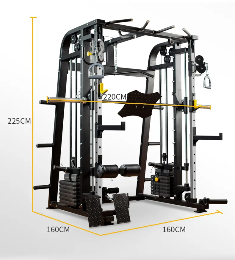 Ldh Multi Functie Gym Apparatuur Smith Machine Cross Trainer/Thuisgebruik Machine Met Pull Kabels