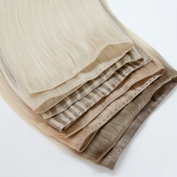 Luxsea Hair Double Genius Hole Weft Skin Weft 24 pouces en stock Super Double Drawn Très Épais aux Pointes Très Épaisses Butterfly Weft Vente en Gros