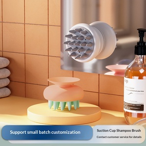 Nuevo Producto: Cepillo de Champú con Ventosa de Silicona, Peine para Champú, Herramienta para el Cuero Cabelludo para Baño en Casa - Product Image 1