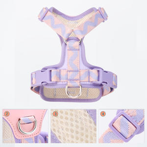 カスタマイズ可能なペット用ハーネスベスト、新デザイン、調節可能、丈夫なナイロン製、通気性のあるメッシュ、洗える、ファッショナブルなスタイル - Product Image 5