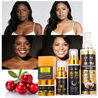 Ensemble de soins de la peau blanchissants du fabricant, crème au glutathion et à la niacinamide, lotion corporelle, écran solaire SPF50+, savon éclaircissant, ensemble de soins de la peau