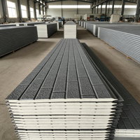 Panneaux muraux sandwich isolés en mousse de polyuréthane pour l'extérieur, bardage métallique composite extérieur, panneaux décoratifs pour maison moderne