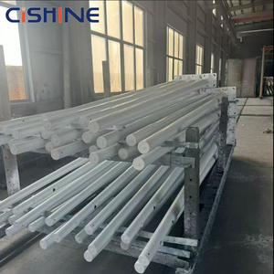 Pali per Illuminazione Stradale Cishine Staccabili Zincati 4m 6m 8m 9m 10m 12m Sezioni con Pannello Solare - Product Image 3
