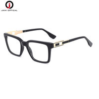 Montures de lunettes carrées classiques en acétate audacieuses pour hommes avec plaquettes de nez confortables – Vente en gros