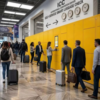 Baiwei Personnalisable OEM/ODM Smart Bagages Locker Système de casier à bagages électronique intelligent pour Hotel Station Airport