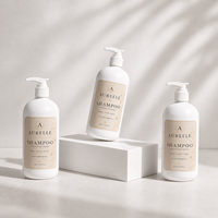 Bouteille blanche en HDPE de 500 ml avec pompe à lotion pour l'étiquetage privé de marques cosmétiques et l'emballage personnalisé de produits de beauté