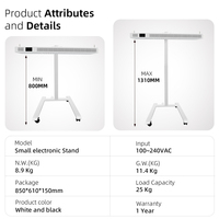 Support électrique réglable pour panneau de luminothérapie, support de levage motorisé pour appareil de luminothérapie corporelle complète