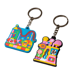 Porte-clés promotionnel personnalisé en PVC souple 2D multicouche, fabriqué par un assemblage qualifié selon les spécifications, écologique et de taille personnalisée - Product Image 4