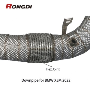 Tuyau de descente en acier inoxydable 304 de 1,5 mm d'épaisseur avec bouclier thermique pour X5M F95/X6M F96 4.4T - Product Image 6