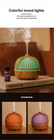 Humidificateur de brouillard d'air LED coloré avec diffuseur d'arôme d'huile de voiture veilleuse pour l'aromathérapie domestique