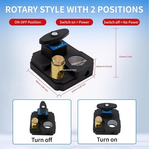 250A Pin ngắt kết nối chuyển đổi 12V/24V Pin Xe giết chuyển đổi thuyền Heavy Duty Master Power Cut Off isolator chuyển đổi cho RV xe tải - Product Image 2