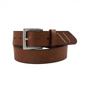 Ceintures en cuir pour hommes de style européen, boucle en laiton doré de luxe, designs personnalisables, respectueuses de l'environnement - Product Image 3