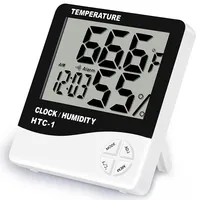 Thermomètre numérique LCD pour extensions de cils, hygromètre, minuterie, station météo, horloge, greffe de cils, salon de beauté
