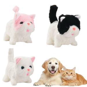 Questo è un cane giocattolo di peluche elettrico di simulazione che può abbaiare, camminare, scodinzolare <span class=keywords><strong>e</strong></span> annuire la testa. È un simpatico giocattolo elettronico per animali domestici - Product Image 1
