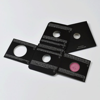 FSC Forêt Certification Portable Personnalisé Holographique Magnétique Carton Cosmétique Carton Beauté Maquillage Fard À Paupières Plateau