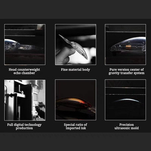 LUTAC sospende Shad 60mm 8.3g Tics Stop a fluttuare lentamente immersioni profonde lungo lancio bionico pesce Minnow fake esca - Product Image 4