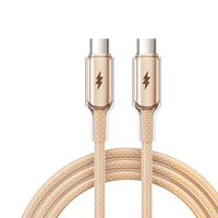 Câble de charge rapide transparent 100W pour iPhone 17, téléphones Android Huawei, tablettes et câbles de charge rapide pour voiture
