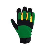 Gants de mécanicien HAIYI de haute qualité à doigts entiers, avec sangle de poignet réglable, en tissu extensible et paume en microfibre, pour le cyclisme et l'usage industriel