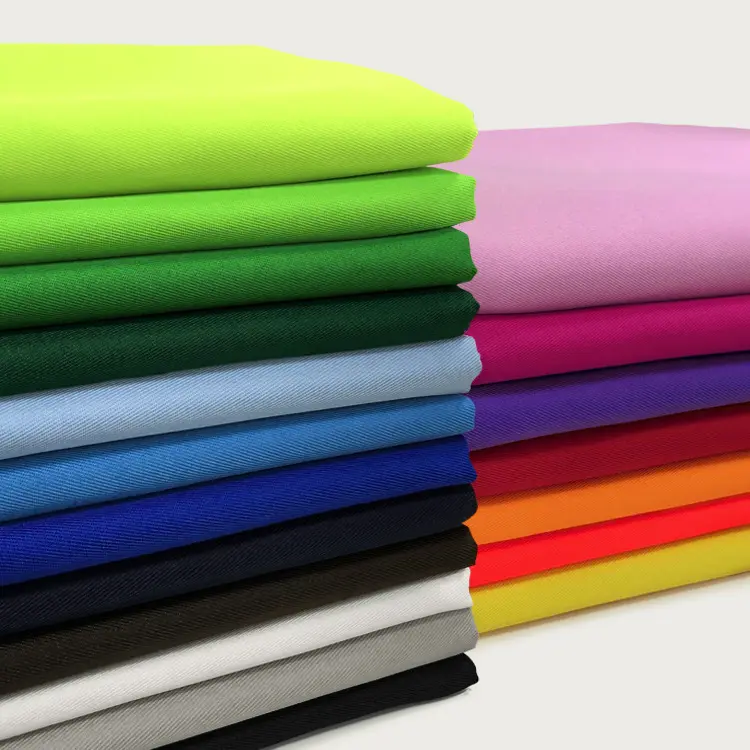 Uniform Clothing Material EN20471 Fluorescent Cotton Polyester Hi Vis Fabric