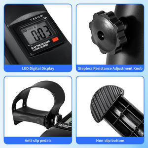 Alat Olahraga Pedal Mini Sepeda Statis ABS Baja Gym Meja Portabel Sepeda Tangan Kaki untuk Penggunaan di Rumah Rehabilitasi Tahan Lama - Product Image 5