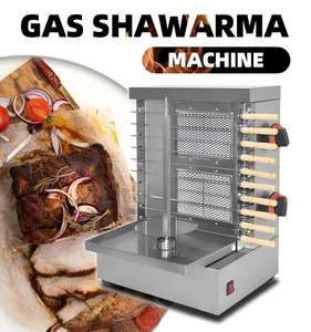 Machine à shawarma, machine à cuire le <span class=keywords><strong>poulet</strong></span> shawarma, rôtissoire verticale à gaz, four à gyro, machine à kebab doner - Product Image 6