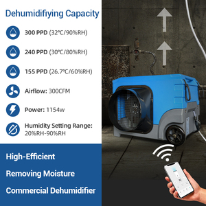 Déshumidificateur domestique innovant LGR de 155 pintes pour la restauration après dommages par eau et l'humidification des sous-sols - Product Image 2