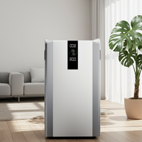 Purificateur d'air intelligent personnalisable avec filtre HEPA, mobile pour voiture et usage domestique, en acier inoxydable 304