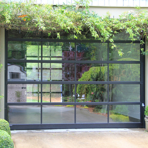 Portes <span class=keywords><strong>de</strong></span> <span class=keywords><strong>garage</strong></span> commerciales modernes en polymère, durables, isolées, avec cadre en aluminium, étanches, transparentes, sectionnelles, à enroulement pour - Product Image 2