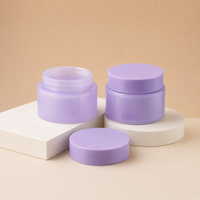 Pot à crème rond à paroi épaisse en PP, conteneur cosmétique à double paroi pour crème pour le visage, masque de nuit, beurre corporel, emballage pour soins de la peau