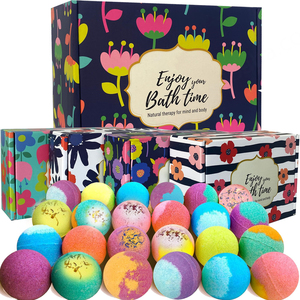 Vente en gros de parfums de bain romantiques Marque privée Soins du corps en forme de boule Fleurs séchées Cadeau Bombes avec surprises - Product Image 1