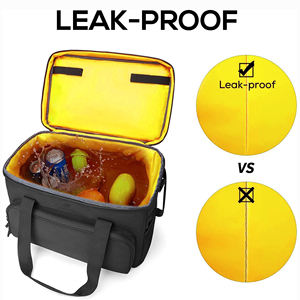 Sacs de voyage isothermes souples et pliables de 15 L, étanches, pour pique-nique, glacière et boissons (24/48 canettes) - Product Image 6