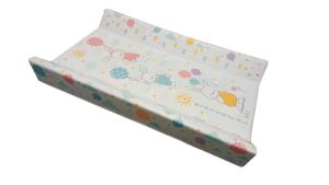 Soft Padded Crib‑Mounted Nappy <b>Changing</b> Tray with Sturdy MDF Border and Protective PVC Layer for Newborn Diaper - Product Image 2