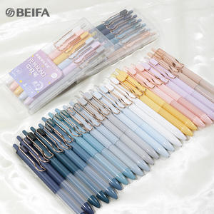 दूध चाय मोरांदी तटस्थ कलम रचनात्मक छात्र 0.5mm हस्ताक्षर जेल पेन सेट 6 टुकड़े - Product Image 1