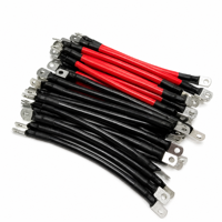 Kabel Baterai 2/0 AWG 70mm2 Tembaga Murni Merah Hitam Sepasang SC70 Lugs untuk Inverter Solar Truk Tugas Berat