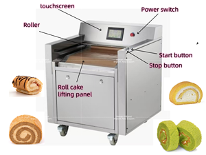 Commercial entièrement automatique de haute qualité pour gâteau <span class=keywords><strong>suisse</strong></span> faisant la Machine équipement de cuisson efficace boulangerie lait eau oeuf - Product Image 6