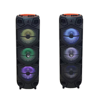 Enceinte portable sans fil professionnelle rechargeable pour DJ, karaoké et home cinéma, avec télécommande et éclairage RGB 5.0