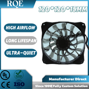 Dc12015 quạt làm mát 120mm PC <span class=keywords><strong>fan</strong></span> với 53.6cfm <span class=keywords><strong>15mm</strong></span> Độ dày yên tĩnh máy tính làm mát PWM kiểm soát 120x15mm trong kho - Product Image 2
