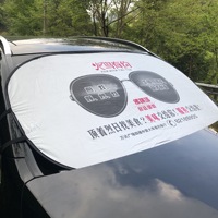 Pare-soleil de pare-brise avant en aluminium, fonction anti-soleil, pliable, portable, pour usage extérieur, pare-soleil de voiture, couleur personnalisée, logo, pochette
