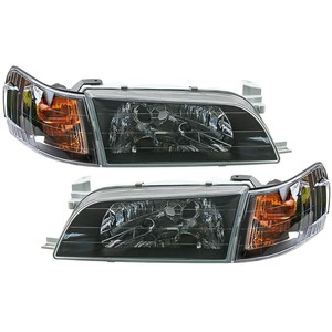 ไฟหน้า Toyota Corolla AE100 AE101 แบบฮาโลเจน เลนส์ดำ พร้อมไฟเลี้ยวสีส้ม สำหรับอัพเกรดไฟหน้า - Product Image 5