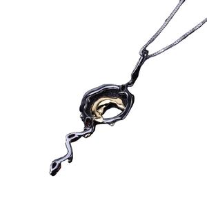 Colgante collar con plata de primera ley y rubí para mujer, collar, Gargantilla, plata esterlina 925 - Product Image 4