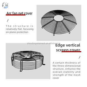 Accessori per ventilatori con rete di protezione del ventilatore personalizzati realizzati in acciaio inossidabile 20 30 60 80cm coperchio di protezione del ventilatore assiale - Product Image 3