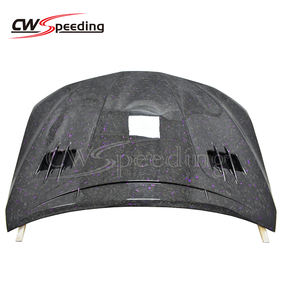 סגנון CWS-C מזויפים סיבי פחמן עם מנוע סגול מכסה המנוע עבור ערכת הגוף 2018 <span class=keywords><strong>toyota</strong></span> - Product Image 3