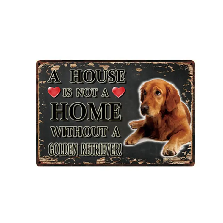 Pets Dog Pit Bull Bulldog Husky Boxer Metal Crafts Metal Sign Tin Poster Plaque