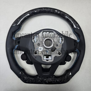 <b>Explosive</b> Models Forged Carbon Fiber Perforated Leather Steering Wheel for Volkswagen Golf 7.5 gti Car Steering Wheel - Product Image 4