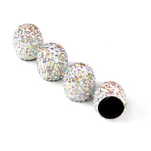 Lot de 4 capuchons de valve universels en cristal scintillant pour pneus de voiture, vélo et moto, anti-poussière - Product Image 6