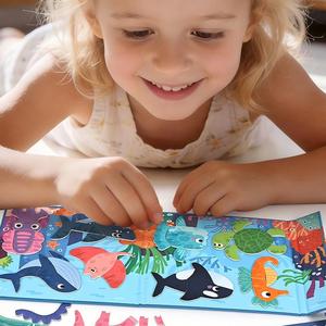 Set di Attività Educative Portatile 8 in 1 per Bambini, Libro Puzzle Multi-tematico Fai-da-Te per l'Apprendimento Precoce e la Creatività dei Più Piccoli - Product Image 6