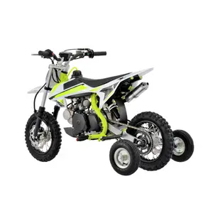 دراجات نارية صغيرة مع عجلة تدريب، دراجة ترابية 110cc اسطوانة واحدة، 4 شوط، تبريد الهواء موتوكروس للأطفال