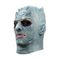 Masque en latex réaliste du Roi de la Nuit, masque intégral du Marcheur Blanc, accessoire de costume pour Halloween et soirées cosplay