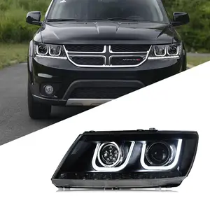 Geeignet für Dodge Journey 2009-2015 Scheinwerfer baugruppe modifizierte LED-Tagfahrlicht Blinker Xenon scheinwerfer